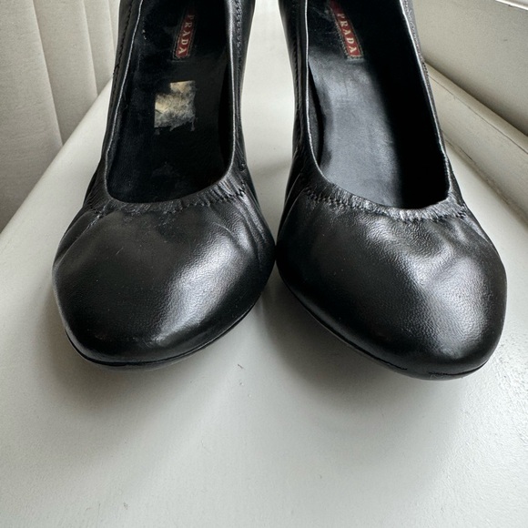 Black Prada Heels size 40 1/2 - Picture 2 of 6